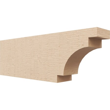 Ekena Millwork 4in. W x 8in. H x 24in. L Mediterranean Woodgrain TimberThane Rafter Tail, Primed Tan RFTUR04X08X24MEDRCPR